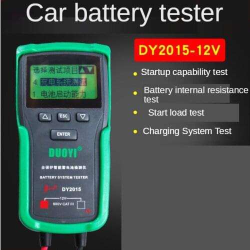 One more DY2015 car battery charged detector battery internal resistance capacity of life start 12 v tester