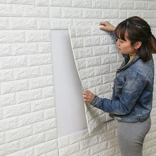 DIY Self Adhesive 3D Wall Stickers Bedroom Decor Foam Brick Room Decor Wallpaper Wall Decor Living Wall Sticker For Kids Room