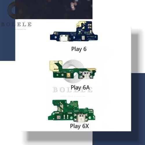 For Huawei Honor Play 6 6A 6X USB Charger Port Dock Plug Board Connector Charging Flex Cable Microphone Replacement Repair Parts