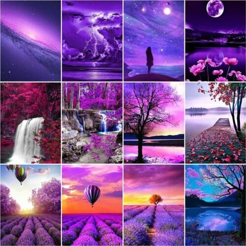 AZQSD Full Square Diamond Mosaic Waterfall Picture Of Rhinestones Diamond Embroidery Cross Stitch Kit Scenery Home Decor