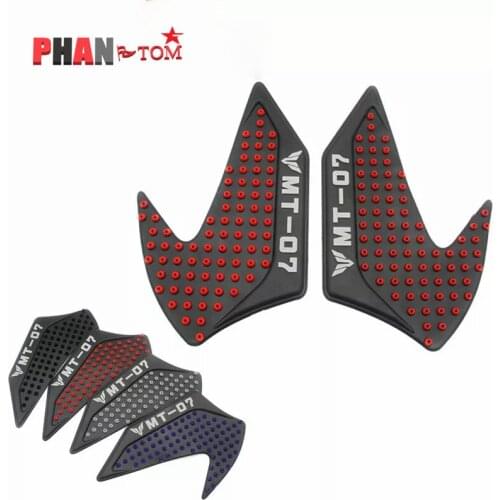 Motorcycle Accessories For YAMAHA MT-07 MT07 MT 07 Tank Traction Side Pad Gas Fuel Knee Grip Decal