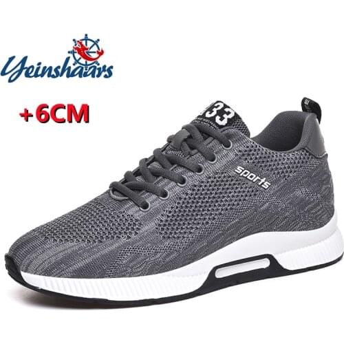 2021 Elevator Shoes Men Sneakers Heightening Shoes Height Increase Shoes Insoles 6CM Man Daily Life Height Increasing Shoes