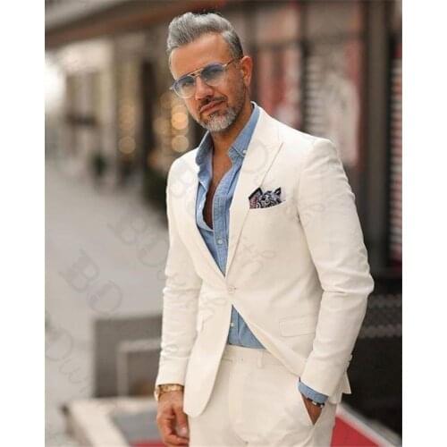 Men Suit Costume Wedding Suits For Men 2 Pieces Slim Fit Two Buttons Formal Business Suit Mens Business Tuxedos mens suit