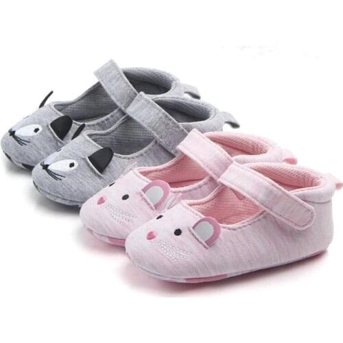 Baby Girl Soft Crib Shoes Cute Toddler Newborn Anti-slip Pram Prewalker Baby Cartoon Cotton Shoes 2017 New Bebes First Walkers