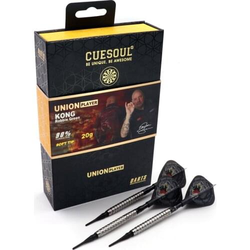 CUESOUL Robbie 'KONG' Green 20g 90% Tungsten Soft Tip Dart Set