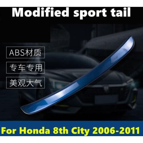 For Honda 8th CIVIC 2006-2011 Tail trim strip exterior special car tail wing free punching wing Exterior car Accessories