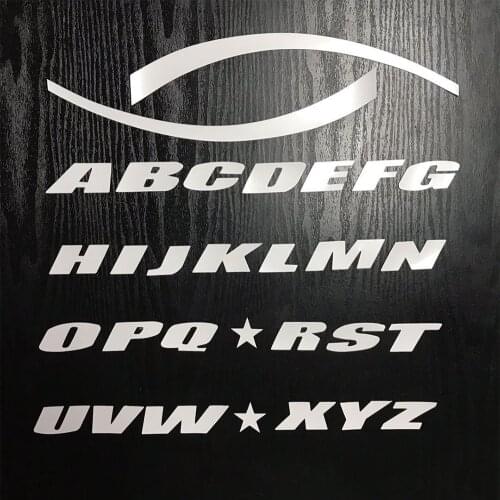 New Reflective Car Tire Letter Stickers 3D Stereo English Letter Tire Stickers Personalized Modification Design