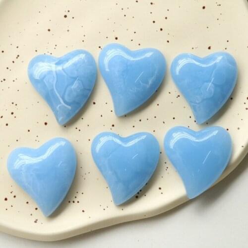 New style 50pcs/lot color print geometry irregular hearts shape flatback beads diy jewelry earring/garment/hair accessory