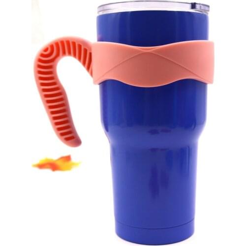Portable Plastic Mugs with Non-Slip Handle Water Bottle Cup Handle Tumbler Rambler Cup Hand Holder Bottle Covers Cup Accessories