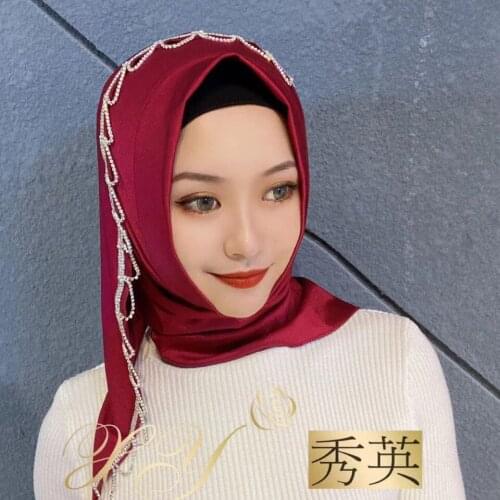 Triangle Shape Turkish Muslim Jersey Casual Hijab Wear Apparels