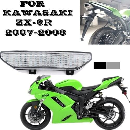 Bright Motorcycle Steering Signal Light Direction Indicator Lamp Assembly LED Tail Light Warning Light for Kawasaki ZX6R 07-08