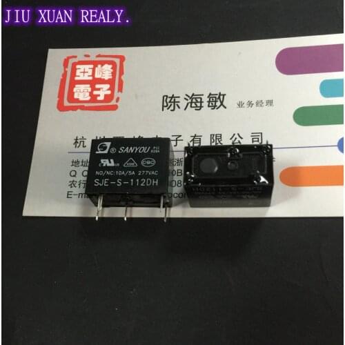 [In stock] Brand new original Relay SJE-S-112DHA set of 5 pins for conversion 10A277VAC High load coil 12VDC