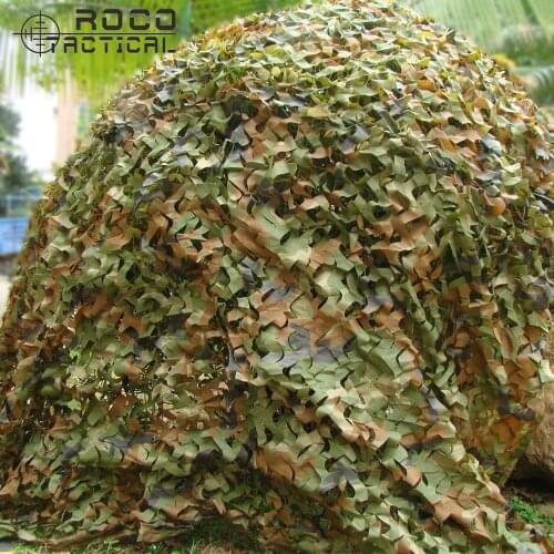ROCOTACTICAL Multicolor Military Camouflage Netting Army Sunshade Camo Net for Airsoft Hunting Size 2x3m Woodland Digital Desert