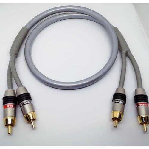 High-quality Oxygen-free Copper Fever Signal Line RCA Double Lotus Audio Line Audio Line Through Machine Line Two Pairs Two Plug