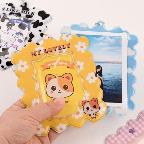 1pcs Cute Card ID Holders Pendant Keychain Picture Case Cover for ID Cards Picture 3-inch Kpop Bangtan Boys ATEEZ Cards