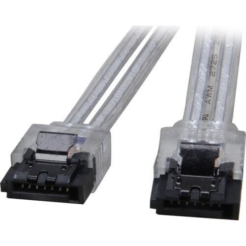 10inch 6Gb/s SATA3 Serial ATA DATA cable with latch Locking for PC laptop SATA 3.0 SATAIII 6Gbps HDD Hard Drive Disk/SSD- Silver