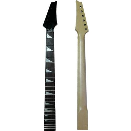 Disado 24 Frets black headstock maple Electric Guitar Neck rosewood fingerboard glossy paint Wholesale Guitar accessories parts