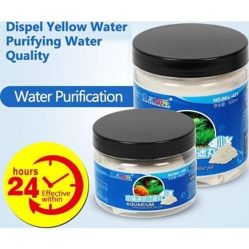 8Pcs Fish Tank Filter Cotton Remove Yellow Water Deodorant Aquarium Water Purifier Decontamination Pill Activated Carbon Dirty