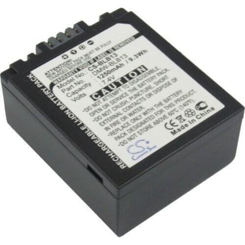 2021 Battery For Panasonic DMW-BLB13 Lumix DMC-G1A,Lumix DMC-G1K,Lumix DMC-G1KEB-A,Lumix DMC-G1KEB-K 1250mAh/9.25Wh