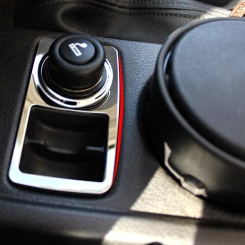 Stainless Steel Car Cigarette Lighter Decoration Paillette Cover Trim Sticker for Ford Focus 3 MK3 Accessories