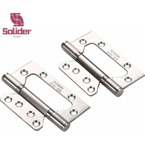 Free shipping 2pcs 100x71mm Stainless Steel Mother-in-law Hinge 4 inches Mute Bearing Door Windows Hinge Hardware Accessories