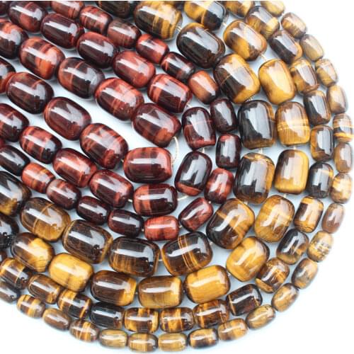 Natural Tigers eye Drum shape beads , 15inch per strand 8-20mm , For DIY Jewelry Making