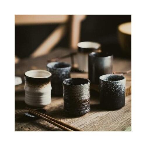 150 Ml Chinese Retro Style Handmade Color Glaze High Temperature Firing Ceramic Teacup Porcelain Tea Cups Teacup