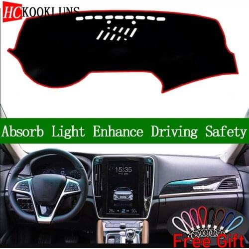 For BYD QIN 2017 2018 Dashboard Cover Sun Shade Dash Mat Pad Carpet Car Stickers Interior Accessories