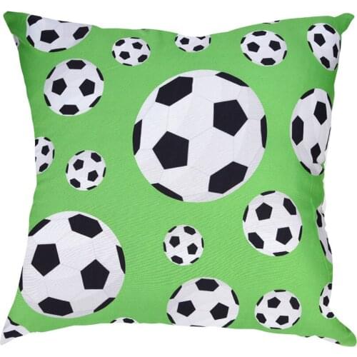 Football Print Polyester Home Decorative Throw Pillow Case Sofa Decorative Pillows Cover Velvet Pillowcase For Living Room