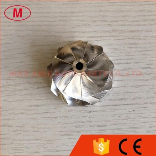 G25-550 9+0 Blades 48.35/60.00mm Point milling turbo aluminum 2618/Milling/billet compressor wheel for 871389-5004S/871389-5005S