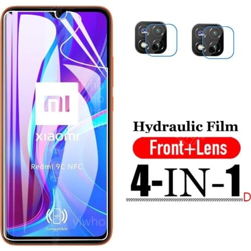 9999D Soft Hydrogel Film Screen Protector for Xiaomi Redmi 9C NFC Redmi Note 9 Pro Max 9s 8T 9 8 9A 9CNFC Tempered Glass Camera