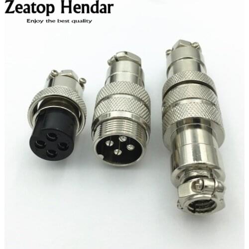 1Set GX20 2 3 4 5 6 7 8 9 10 12 Pin Butt Joint Aviation Connector M20 Female Plug & Male Chassis Mount Socket