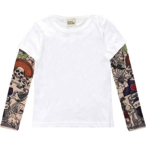 Family Matching T-shirt Tatoo Sleeve Cotton Tees Top Clothing