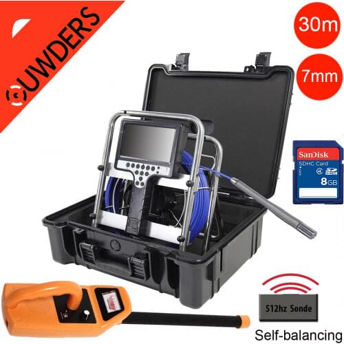 Hotsell 7inch 23mm CCD700TVL long cable camera Pipe Sewer Inspection Video Camera Drain Pipe Sewer Inspection Camera System