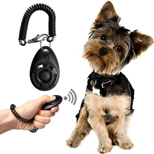 1Pcs Dog Training Clickers With Wrist Strap Adjustable Training Puppy Clicker Pet Trainer Assistive Guide Pet Training Supplies