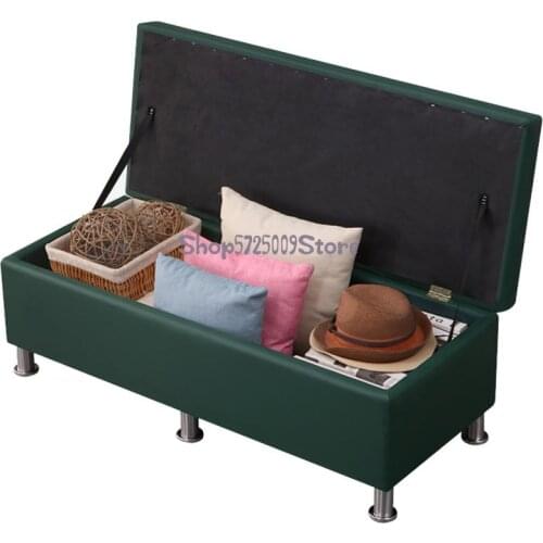 Clothing Store Leisure Three People Rectangular Small Sofa Shoes Stool Beauty Salon Storage Sofa Storage Fitting Room Stool