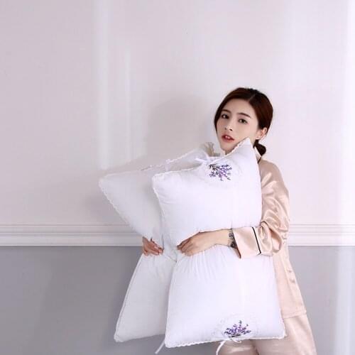 Pillow Microfiber Filling Lavender and Jasmine Medicine Pack Neck Pillow Core for Sleeping Bed Pillow Cushion Core Inner