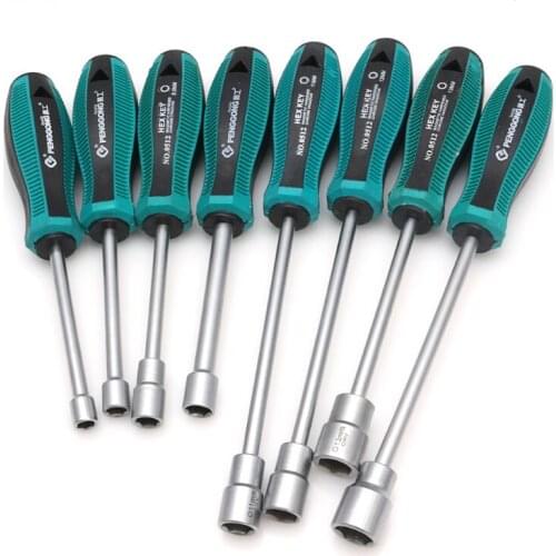 Metal Socket Driver Wrench Screwdriver Hex Nut Key Nutdriver Hand Tool 7mm