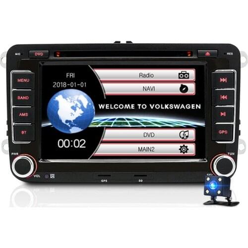 TOPSOURCE Wholesale 2 din 7" Car DVD Radio Multimedia Player For Skoda/Fabia/Seat/Leon GPS Navigation car audio stereo