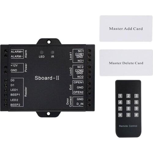 New Access Control Kits Dual Door Access Control Relay System Wiegand Interface Sboard-II Rfid Lock Door Access Control