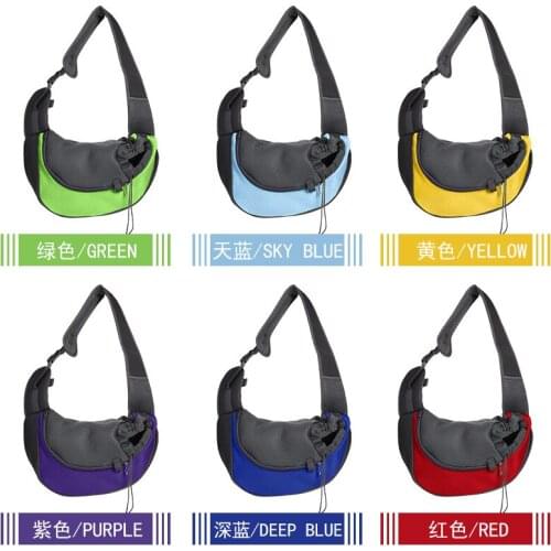 Pet Puppy Carrier S/MOutdoor Travel Dog Shoulder Bag Mesh Oxford Single Comfort Sling Handbag Tote Pouch
