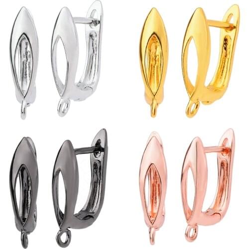 Peixin Tassel Earrings Hooks Clasps for Women Zircon Dangle Earring Fashion 2020 Trend Hollow Design DIY earring accessories