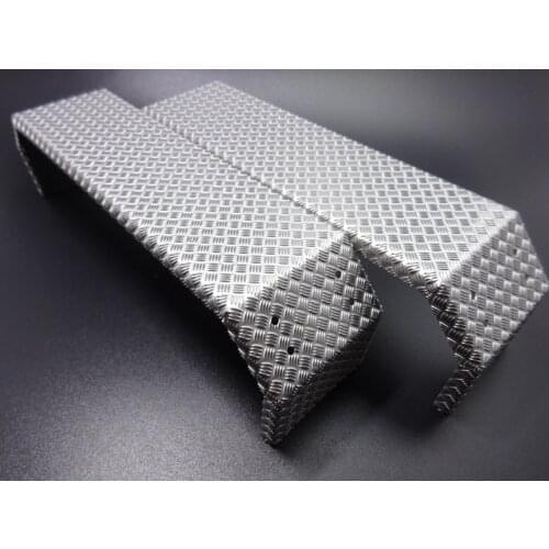 1 Pair Metal Non-slip Grain Rear Double Axle Fender For 1/14 Tamyia Rc Truck Dump Scania Actros MAN R620 3363 1851