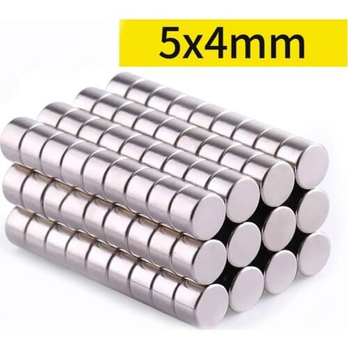 10/20/50/100pcs Neodymium Magnets 5mm x 4mm Round Rare Earth Ring Disk Strong Craft Magnets N35