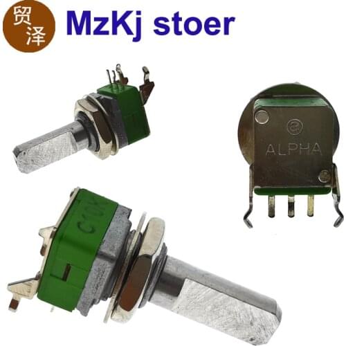 10PCS 10K C10K New Original Single-Unit Rotary Potentiometer ALPHA RD901F-C10K-20