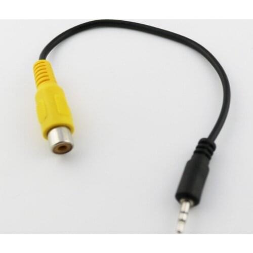 10pcs 2.5mm Stereo Male Plug to RCA Phono Female Jack Adapter Audio Cable Black 20cm
