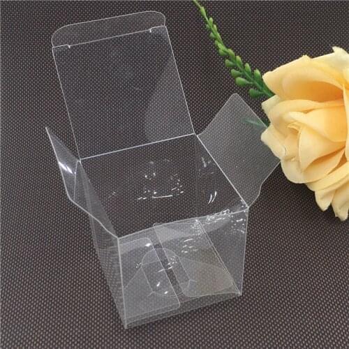 12pcs 6 size Square Transparent PVC Box Gift Packaging Small Product like Candy/Chocolate,Waterproof and Dustproof Wrapping Box