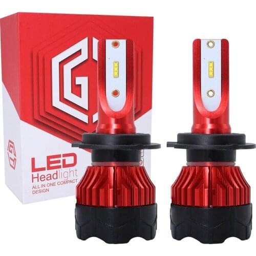 New K5 car LED headlamp 2 pieces free delivery 8000lm 72W H4 H7 H8 H11 H1 H3 high focus lamp 6000K imported lamp bead IP68 3A