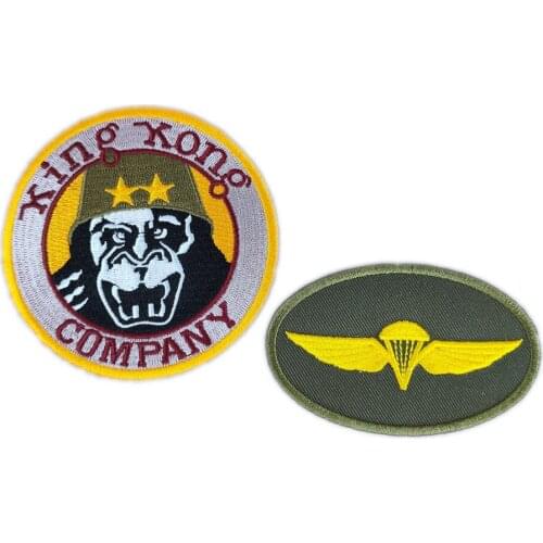 PAIR OF US PARACHUTE TROOPS ARM BADGE JACKET MILITARY PATCH INSIGNIA 2PCS