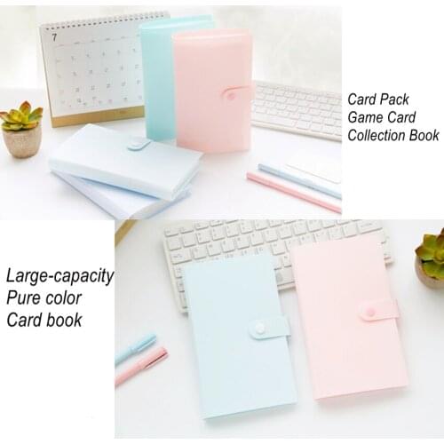 240 Capacity Solid Color Cards Holder Binders Albums For 6*9cm Board Games Card Book Sleeve Holder pack Collection Book